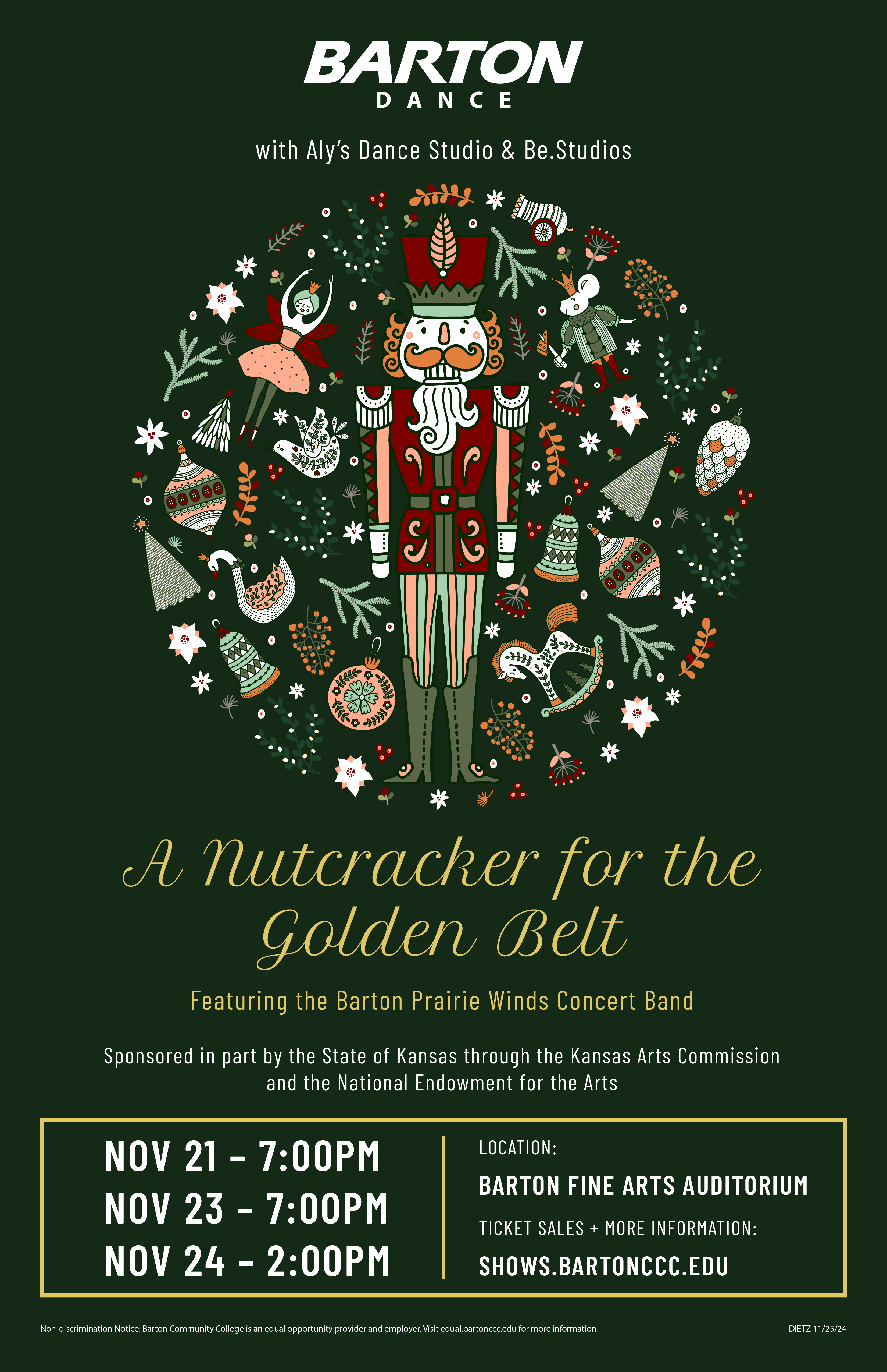 flier of a nutcracker event